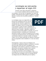 Perfil Del Sociólogo Del Siglo XXI