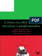 Como Escribir Textos Tecnicos o - Felipe Dintel