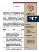 Nptel: Metrology - Video Course