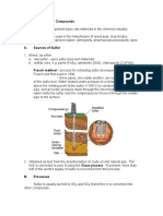 Sulfur Compounds 1 of 5