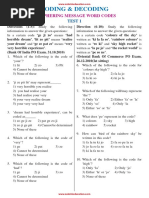 Coding Decoding Model3 Deciphering Message Word Codes Test1