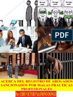 Acerca Del Registro Nacional de Abogados Sancionados Por Mala Practica Profesional