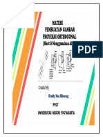 Materi Pembuatan Gambar Proyeksi Orthogonal (Sket Dan Menggunakan Alat)