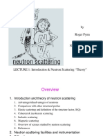 Intro To Neutron Scattering