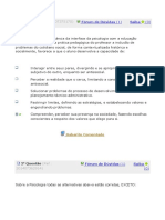 Avaliandos Aulas 1 A 10 Psicologia Da Educação