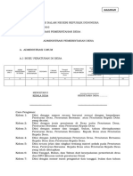 Lampiran Permendagri 47 Th. 2016 Administrasi Pemerintahan Desa