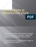 Fundamente Și Perspective Etice