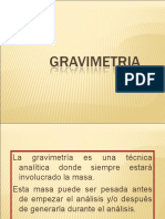 Modulo 7. Gravimetria