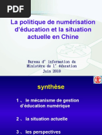 La Politique D'éducation Numérique en Chine