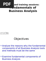 Fundamentals of Business Analysis: Bite Sized Training Sessions