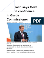 Irelands Greatest Cover Up Crimes by Garda Head Cops and Taoiseach SKenny Says He Has Full Confidence in Garda Commissione in Relation To Treason