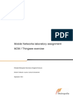 Mobile Networks Laboratory Assignment M2M / Thingsee Exercise