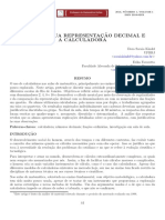 FRAÇÕES Representação Decimal e Calculadora SBM Pmo v001 n001 Kindel e Favoretto