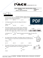 Laws of Motions (Question Paper)