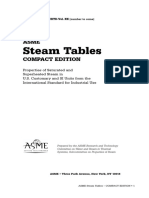 Steam Table ASME