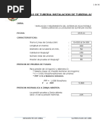 Protocolo de Prueba Hidraulica