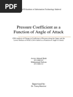 Pressure Coefficient As A Function of Angle of Attack