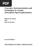 Concepts, Instrumentation and Techniques in Atomic Absorption Spectrophotometry (Richard D. Beaty & Jack D, Kerber) PDF