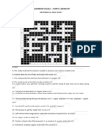 Crossword Puzzle Chemistry