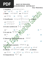 Banco de Preguntas Preuniversitarios 2017