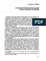 Solère, J.-L. - LA NOTION D'INTENTIONNALITE CHEZ THOMAS D'AQUIN