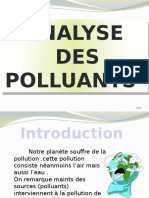 Analyse Des Polluants