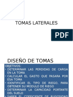 Diseño de Tomas Laterales