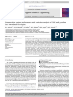 Parative Engine Performance and Emission Analysis of CNG and Gasoline