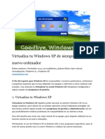 Virtualizar XP de PC A VBox