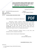 Surat Permohonan Belanja Dana