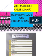 Martabat Hadis: Hadis Dhaif