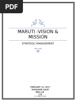 MARUTI Vision and Mission