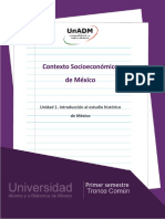 Unidad 1. Introduccion Al Estudio Historico de Mexico PDF