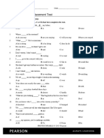 Gold Pre-First Full Placement Test: Example