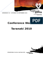 Taranaki RTLB 2010 Conference Waiata FINAL AUGUST 2010