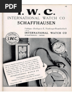 Vintage IWC (Catalogue Extract)