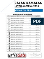 Pakej Soalan Ramalan Maths Catch (SPM) - Tingkatan 5 (Mcf5-2015)