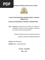 304 Evaluacion de Tres Dosis de Zeolita para Optimizar El Rendimiento Del Cultivo