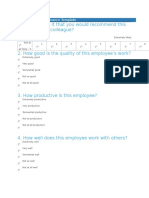 Employee Performance Template