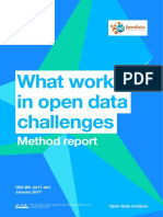 What Works in Open Data Challenges