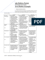 Sample Rubric S Packet 07