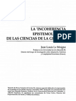 La Incoherencia Epistemológica de Las Cienci As de Gestión - Le Moigne