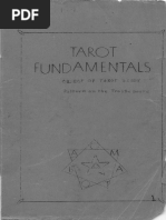 Paul Foster Case - Tarot Fundamentals - 1936 PDF