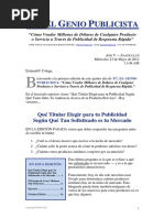 Tu, El Genio Publicista PDF