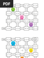 Solving Equations Maze