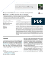 Energy-Related GHG Emissions of The Textile Industry in China