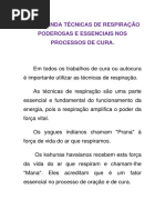 Aprenda Técnicas de Respiração Poderosas e Essenciais Nos Processos de Cura