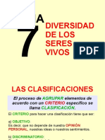 1º ESO. Tema 7: Diversidad de Los Seres Vivos