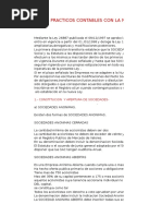 Casos Practicos Contables de Contabilidad de Sociedades