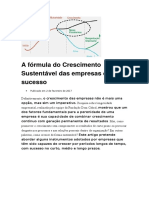 A Fórmula Do Crescimento Sustentável Das Empresas de Sucesso